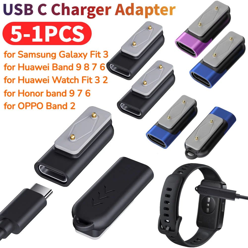 

Зарядное устройство для часов, адаптер USB C, угловой зарядный кабель, конвертер, магнитный адаптер для зарядного устройства для часов для Huawei Watch Fit 3 2