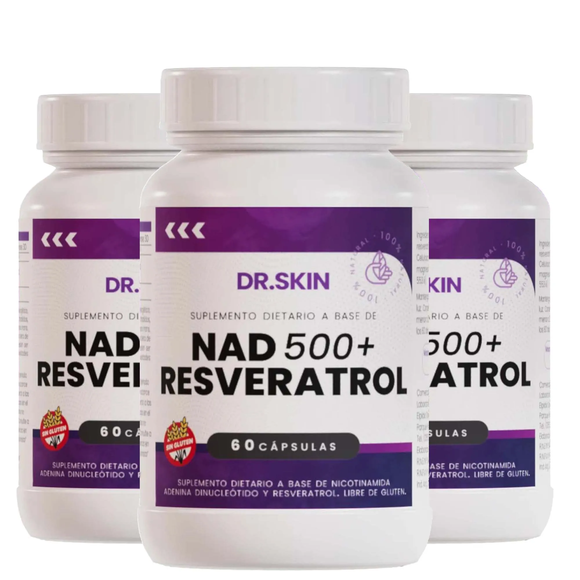 

БАДы с NAD+ и ресвератролом — против старения, для здоровья кожи, антиоксиданты, поддержка общего здоровья и метаболизма — 60 капсул