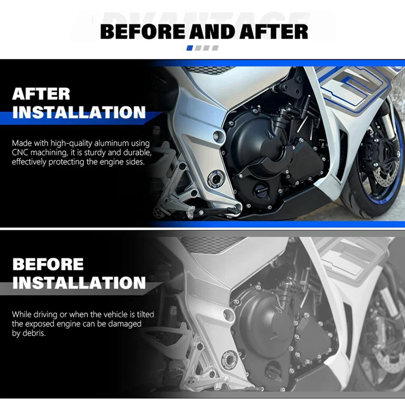 Super Sale Moto Engine Side Cover Side Cover Protection Cover Decoration Motorcycle Parts for ZONTES 703 RR 703R 703F 703T 2025-