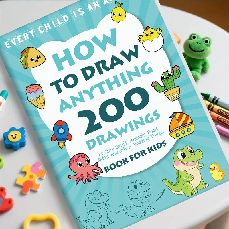 How to Draw: 200+ Steps in a Drawing Book - A Guide for Drawing Enthusiasts to Draw Anything, a drawing guide