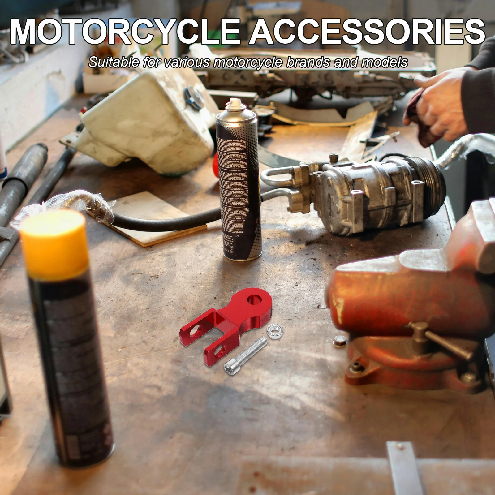 

Rear Riser For Aluminum Alloy Shock Heightening Adapter Off-Road Upgrade Motorcycle Rear Shock Absorber Riser Extension