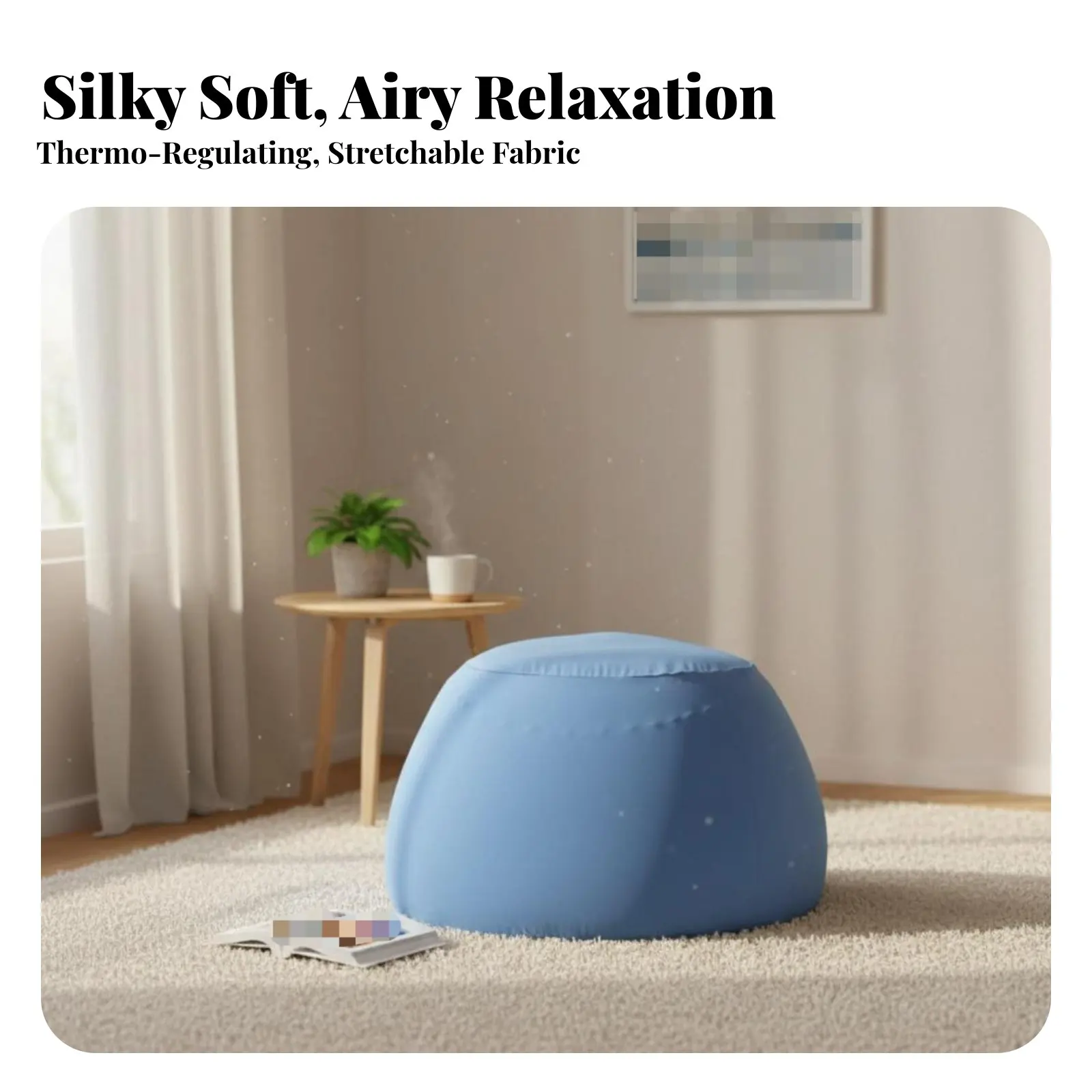 Регулируемый по высоте многофункциональный стол в форме боба, эргономичный дизайн, простая сборка, для учебы и совместной работы.