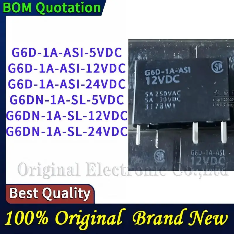 G6D-1A-ASI-5VDC G6D-1A-ASI-12VDC G6D-1A-ASI-24VDC G6DN-1A-SL-5VDC G6DN-1A-SL-12VDC G6DN-1A-SL-24VDC PC shell