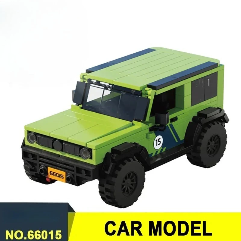 413PCS Sedan Bouwstenen SUV Off-Road Auto Model Kit Creatieve Voertuig Bakstenen Desktop Display Kinderen Educatief speelgoed Model Gift