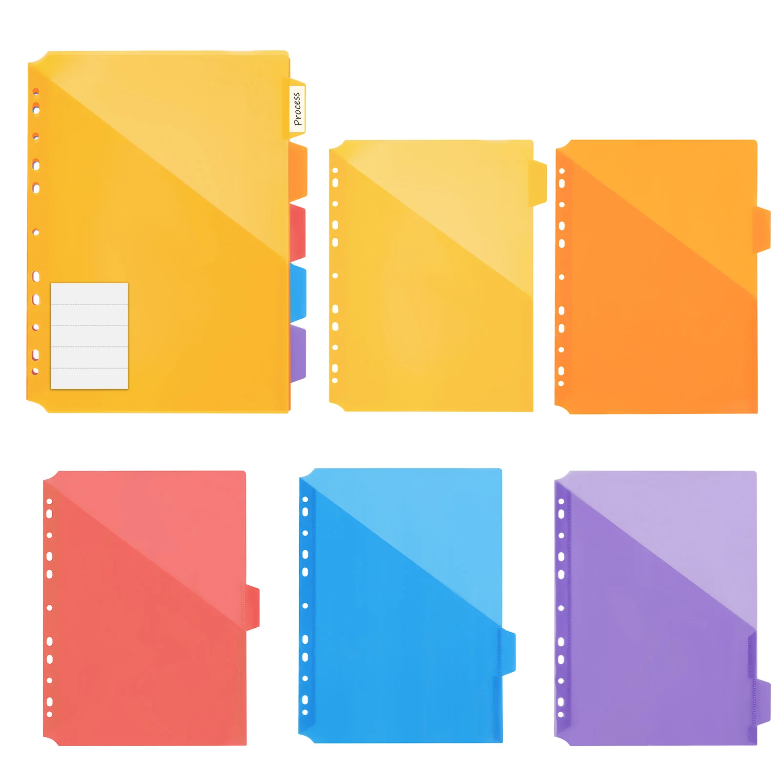 EAGLE 3-Ring Binder A4 Size with 5 Index Dividers & Custom Labels, Professional Presentation Folder for Office School Organizer image 6