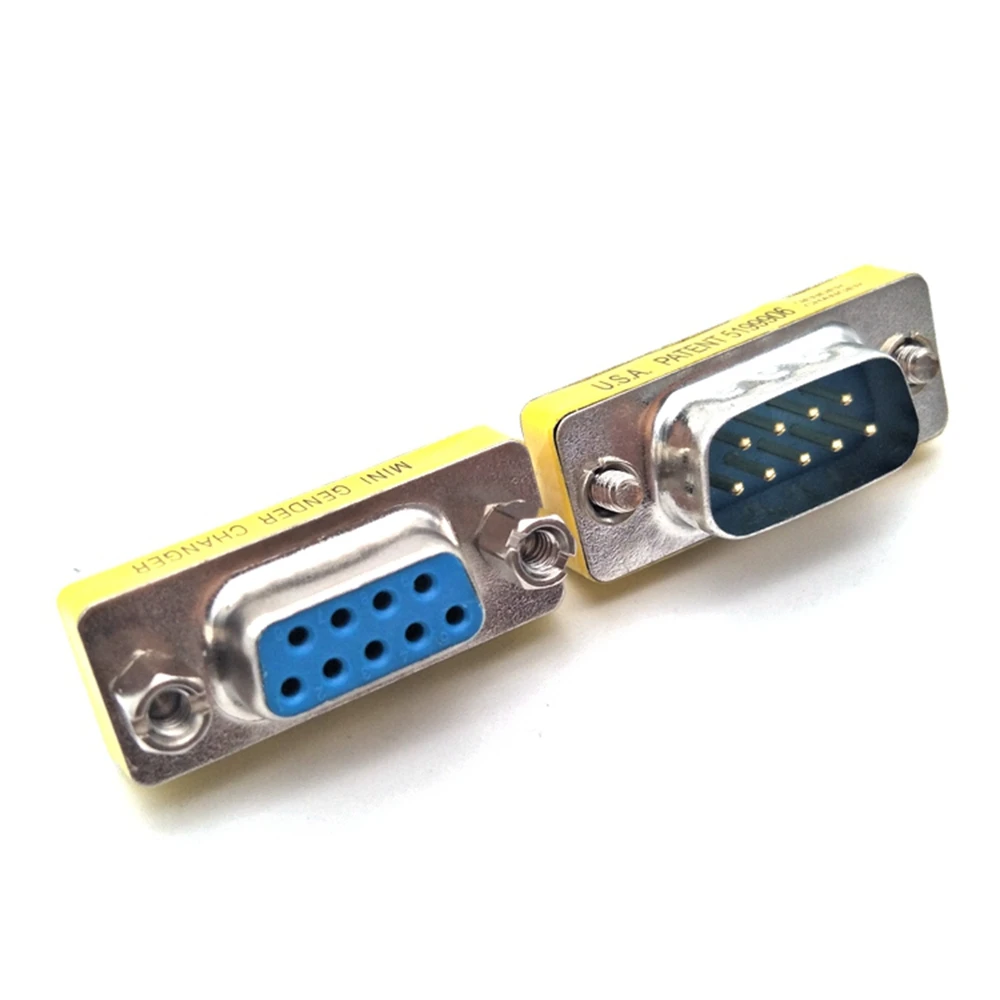DB9-pin serial port conversion head 232COM conversion head male to female to female connector plug