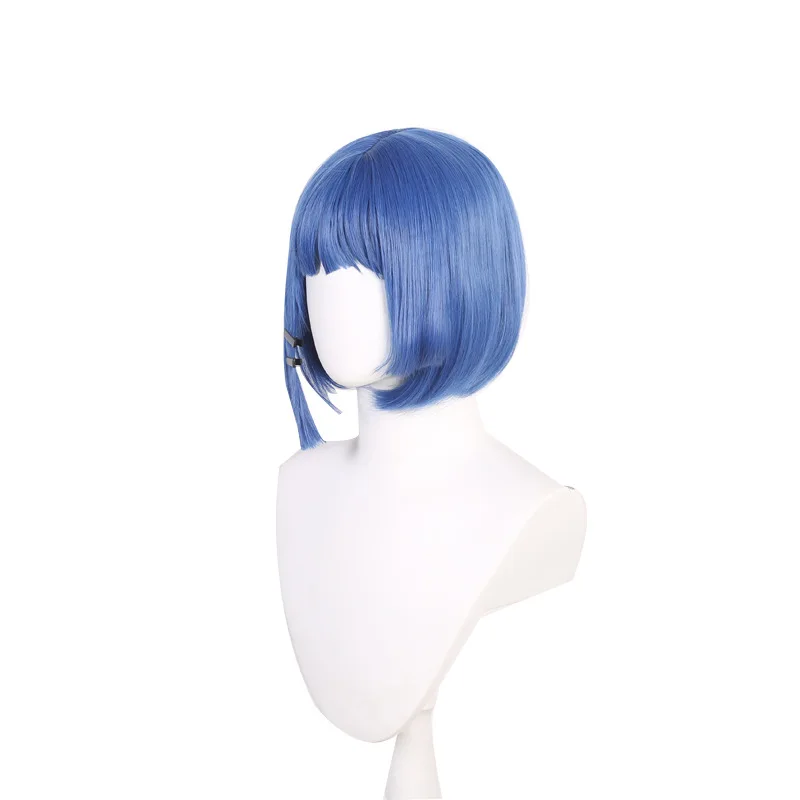 Anime BOCCHI THE ROCK CHRISTada Ryo Cosplay Perruque pour Femme, Cheveux Courts Bl192.avec Frange, Halloween, ixde Carnaval, Perruques de Chaleur