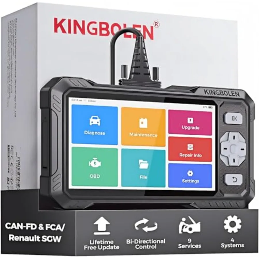 

OBD2 Scanner S608 2025 Bidirectional Scan Tool for ABS/SRS/Transmission/Engine Diagnostics with Comprehensive Reset F