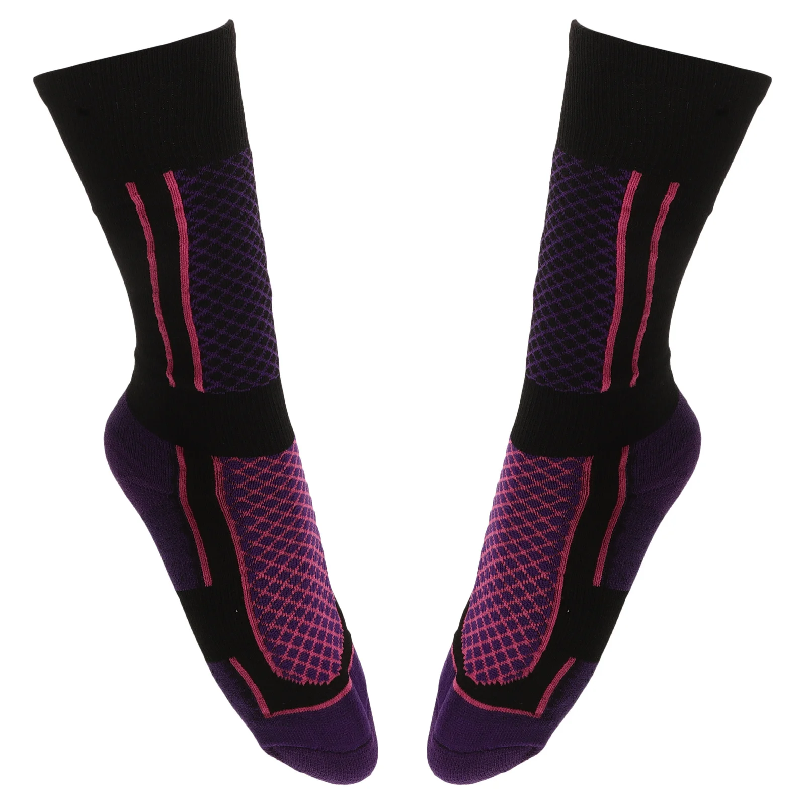 

1Pair Thick Equestrian Socks High Cuff Design Soft Cushioning Breathable Knit for Riding Hiking Running Sports