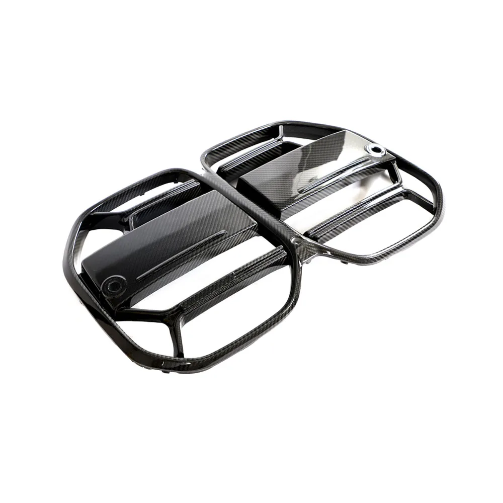G22 G23 4series Prepreg Dry Carbon Glossy Black Front Grille Grill Cover Trims for BMW G22 G23 2021-2022