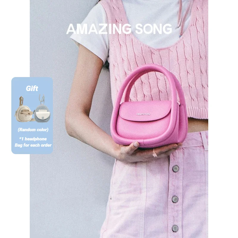 

Amazing Song Soft Bag Medium Size Soft Bag Family Lipstick Bag Messenger leather cute bag
