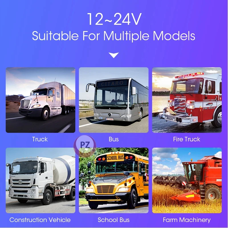 مناسبة لمركبات متعددة النار 12-24 فولت 4 كاميرا AHD مراقبة المنطقة العمياء حلقة تسجيل 256G SD MDVR نظام DVR للشاحنة #5