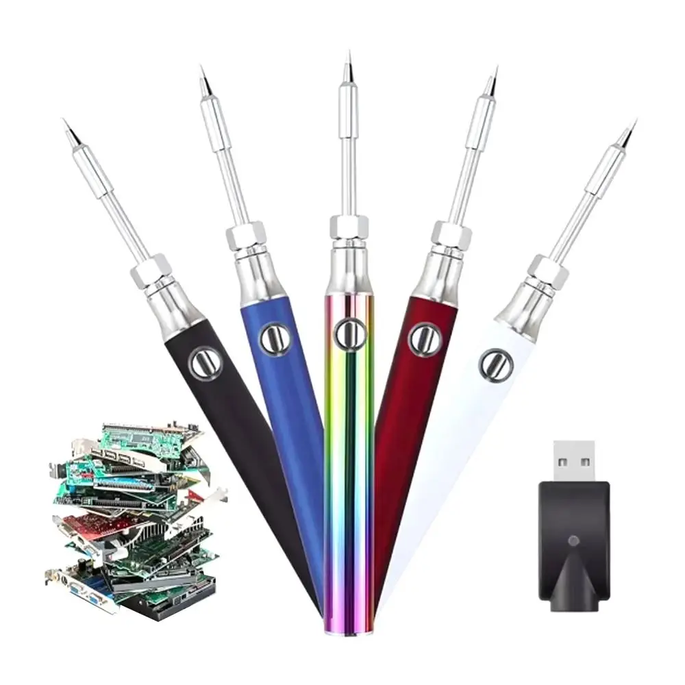 1100mAh แบตเตอรี่ไฟฟ้าปากกา 510 ด้ายเคล็ดลับความร้อนปรับอุณหภูมิบัดกรีซ่อมเครื่องมือ Smart Power ปากกา