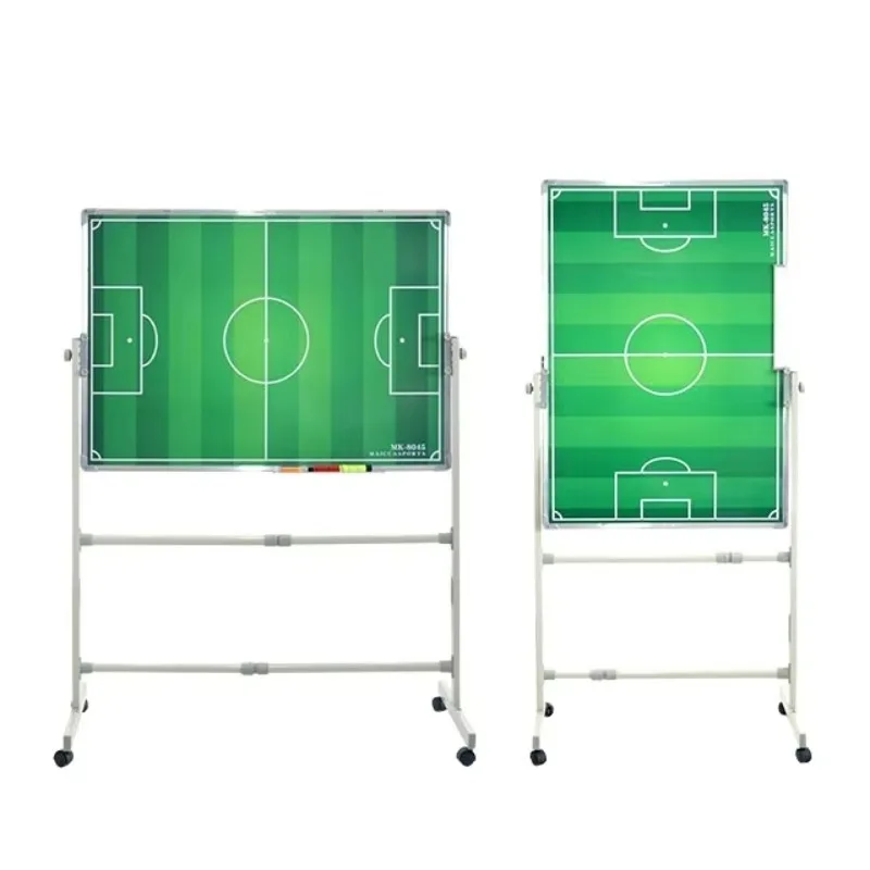 

Portable Football Coaching Board Soccer Training Strategy Basketball Tactic Board with Tripod Stand Magnetic Coaching Board