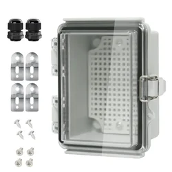 1 Piece 120x90x70mm IP67 Waterproof Terminal Box For Electrical Projects ABS Plastic Enclosure With Hinged Transparent Cover