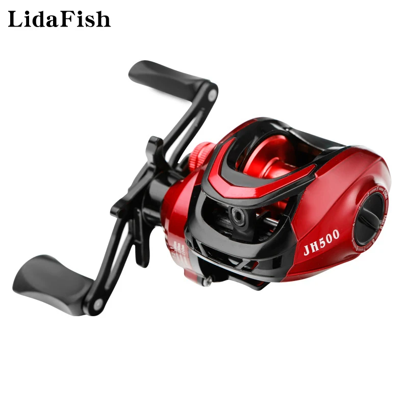 

LIDAFISH Left/Right Hand 7.2:1 Deep Spool Baitcasting Fishing Reel 4+1BB Saltwater Bass Waterproof Fishing Wheel