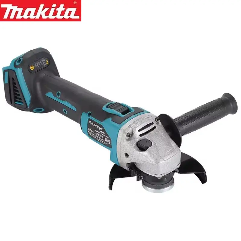 makita-dga404-125mm-angle-grinder-18v-lithium-battery-brushless-polishing-machine-4-gear-industrial-cutting-power-tools