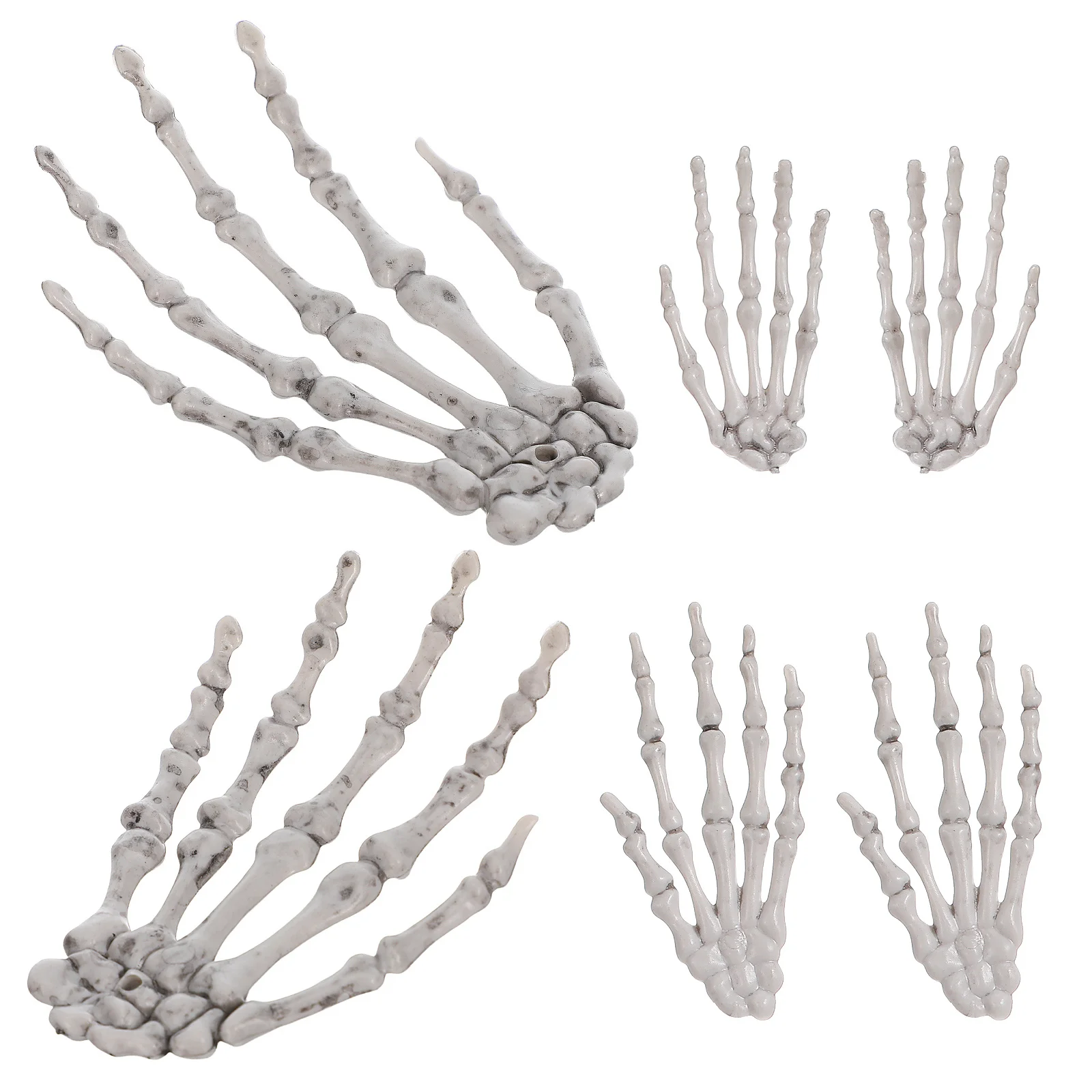 Ornamento de mão de caveira de Halloween, decoração de mão para casa assombrada, adereços de cena de festa, reunião de carnaval de terror