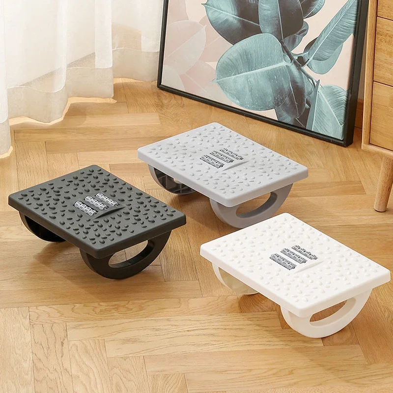 Foot Rest Under Desk Rocking Footstool with Massage Rollers Foot Rest Foot Relaxation Circulation for Home Study Office Work