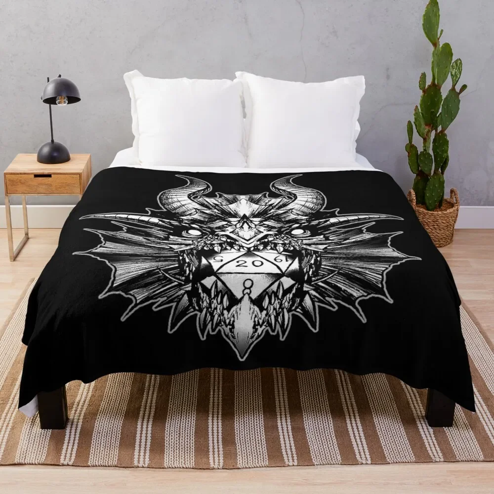 

D20 Dragon Throw Blanket Air Conditioner Soft Blanket for Office Home