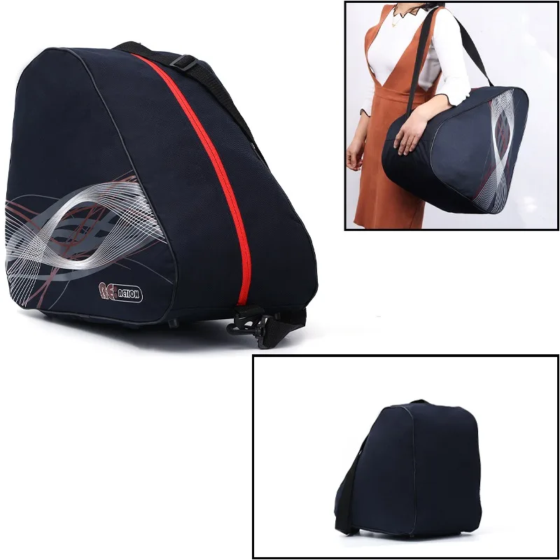 Bolsa gruesa grande para botas de nieve y esquí, casco de Skate, portátil, para llevar zapatos de nieve, antideslizante, accesorios para Snowboard, color negro