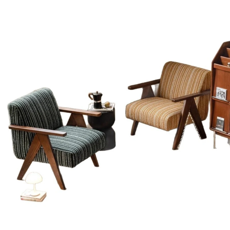 

Sofa chair American retro leisure chair living room single chair medieval armchair