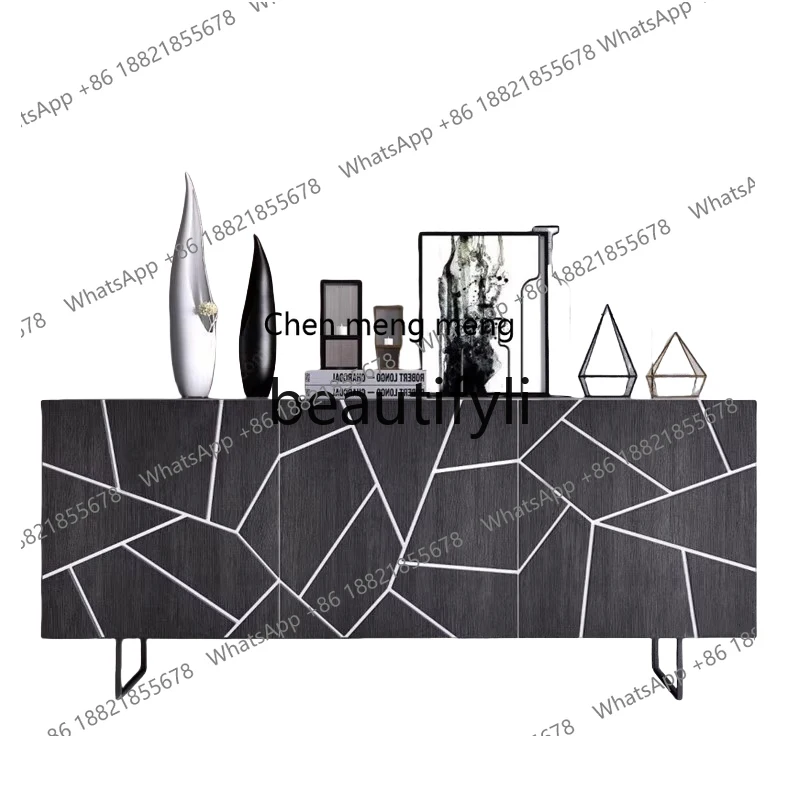 

X Modern Minimalist Sideboard Tea Cabinet Living Room Storage Entryway Cabinet