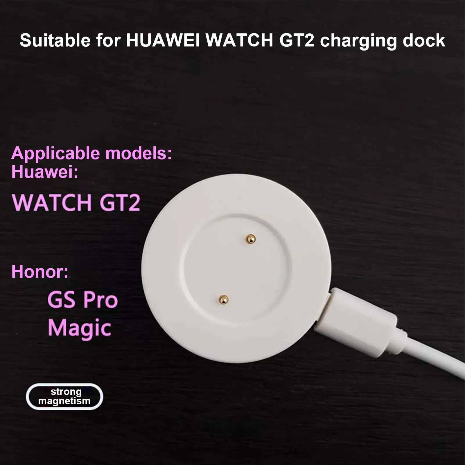 Smart Watch Dock Charger for Huawei Watch GT2 GT GT2e Honor Watch Magic 2 Magnetic Wireless USB C Fast Charging Cable Base