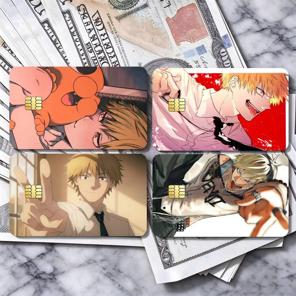 Chainsaw Man Denji  Credit Card HD Stickers Premium matte film effectively prevents fingerprints and daily abrasion.