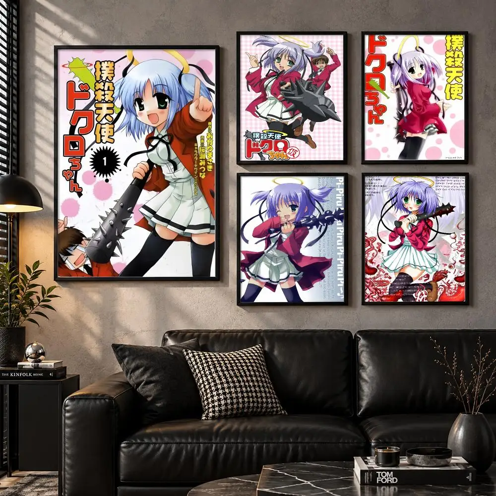 B-Bludgeoning Angel Dokuro-chan Poster Wall Art Sticker For Living Room Bedroom Bar Home Decor Mural Painting Decoration