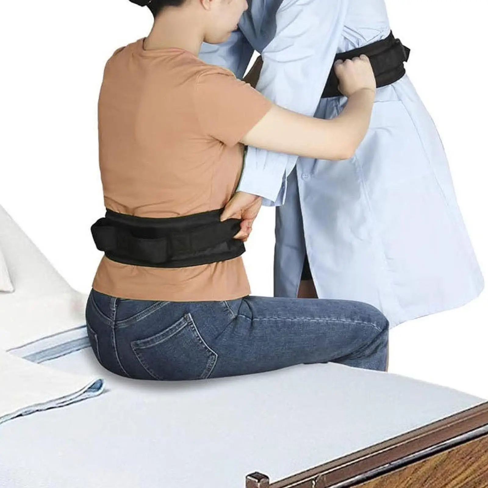 

Gait Belt Upgraded Transfer Belt Elderly Assist Device Patient Lift Walking Belt