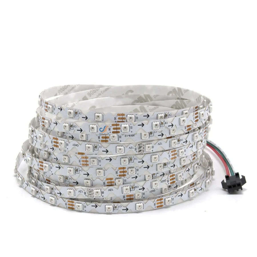 5m/lot 6MM S Shape led ligh Room DC 5V 12v 5m WS 2812 Built-in 2812 IC RGB IP20 5050 30/60leds For TV Background