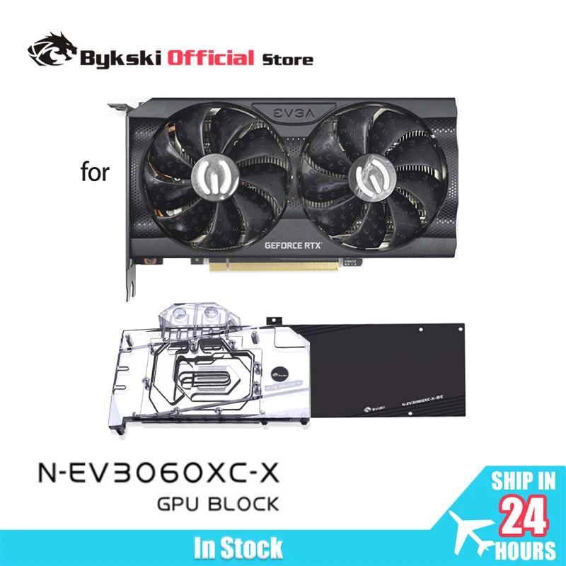 Bykski Water Block for Public Version EVGA RTX 3060 XC 12GB GPU / Video Card / Three-layer Structure Design SYNC N-EV3060XC-X