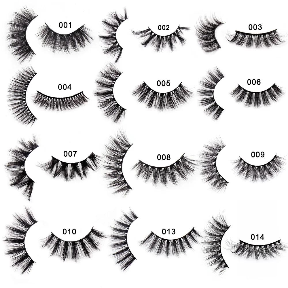 Wholesale Lashes 10/30/50/100pcs 3D Mink Eyelashes Soft Natural Wispy False Eyelash Messy Fake Lash Makeup False Lashes In Bulk