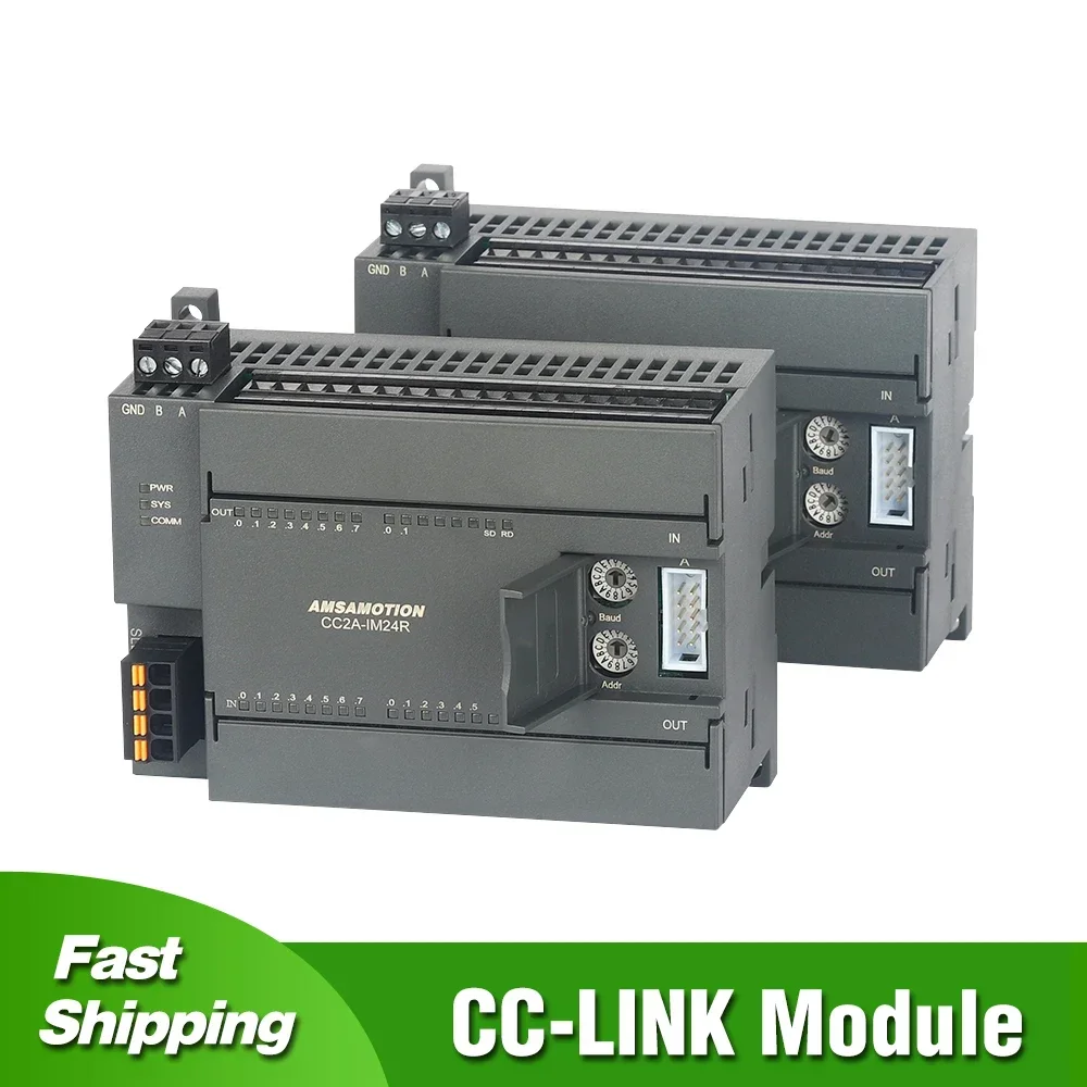 CC Link IO Bus Module Remote Distributed Modules CC2A-IM24R CC2A-IM24TN 14I 10O Support CC Link Protoco