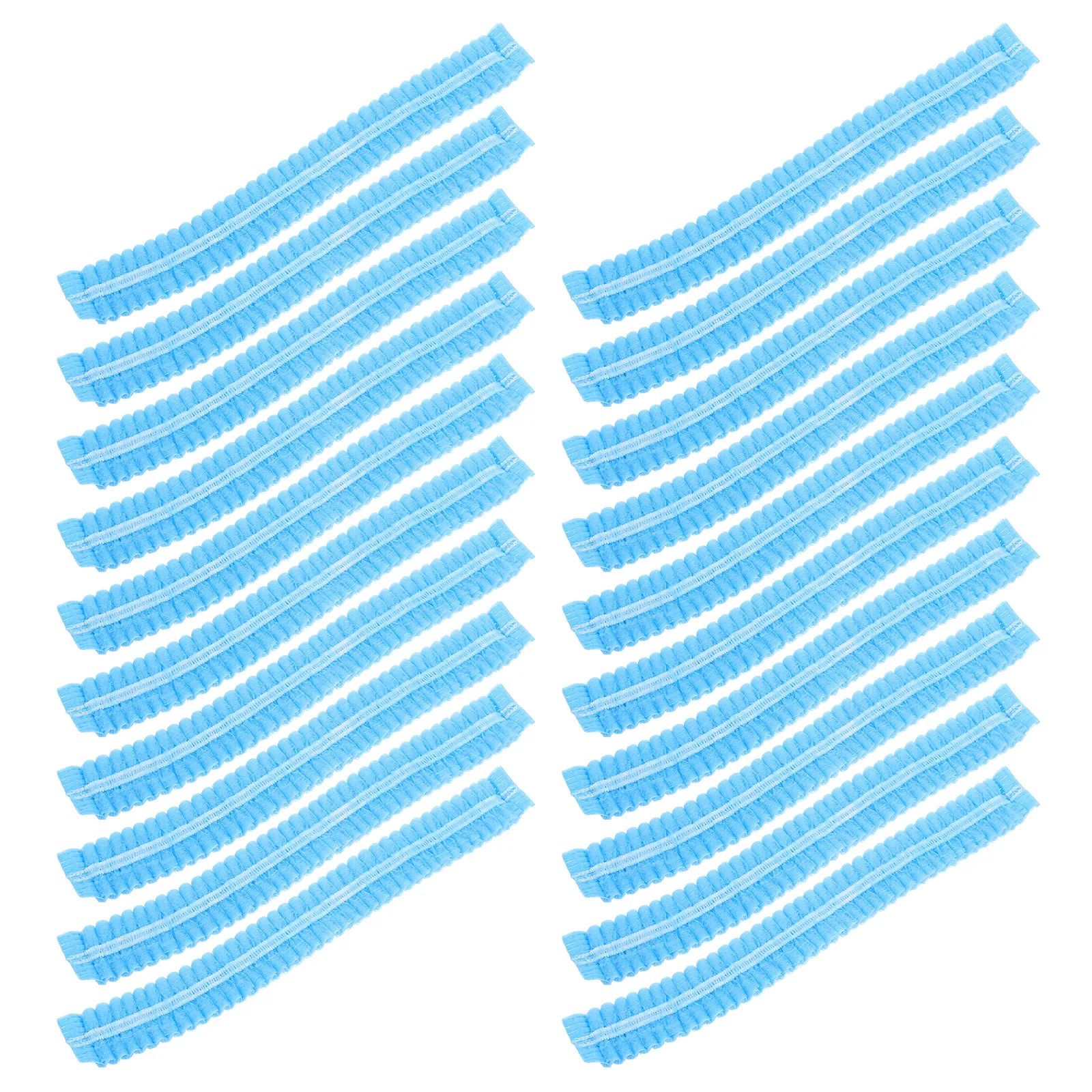 100 قطعة قبعات الشيف القابل للتصرف غير المنسوجة شبكات الشعر تنفس لخدمة المواد الغذائية ورشة عمل غطاء شبكي شبكات الشعر المتاح المنزل الاستخدام اليومي