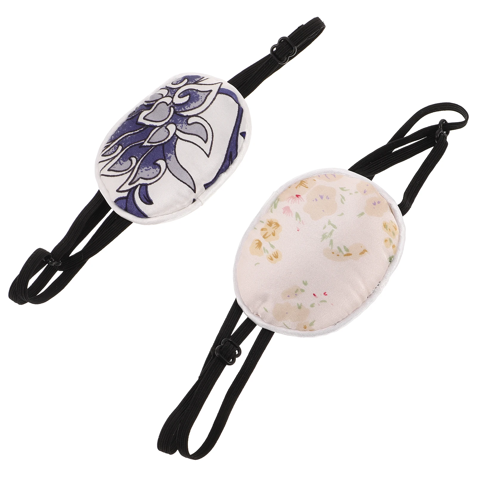 

2Pcs Silk Eye Mask Amblyopia Cover Corrected Professional Portable Light Blocking Glasses Protection For Child Adult