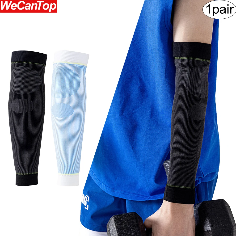 

1Pair Compression Arm Sleeves for Men Women,Elbow Braces,Non-Slip Breathable Thick Full Arm Supports for Elbow,Workout,Arthritis