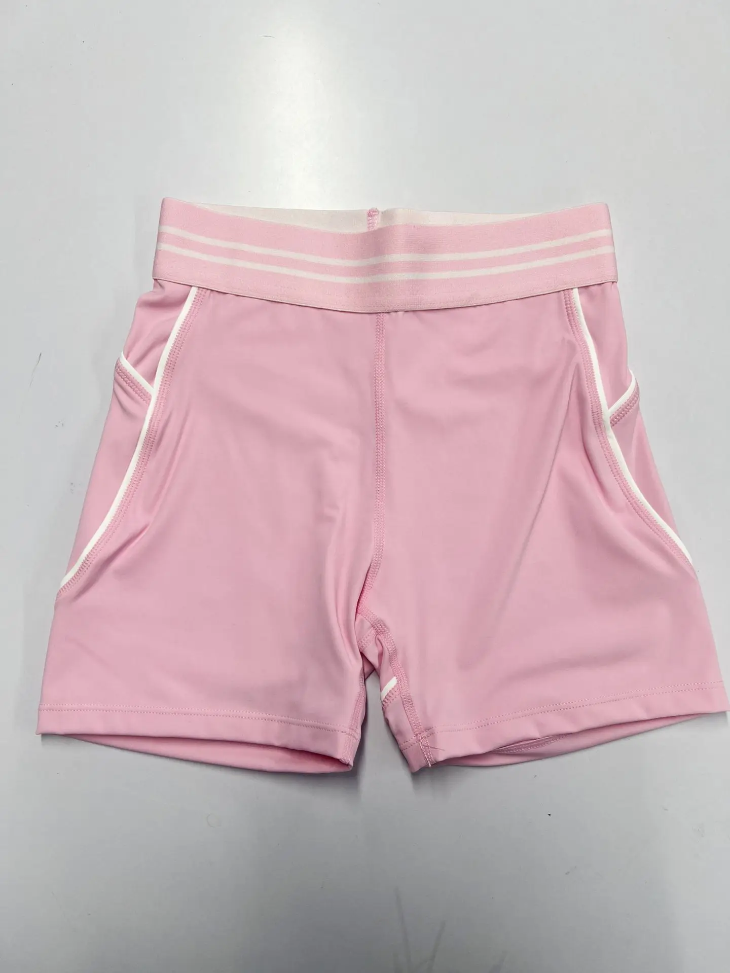 Damesondergoedlijn Contrastkleur Nude Shorts Set Beauty Back Pullover Strakke sportkleding Dames Gym Sport Fitnesskleding