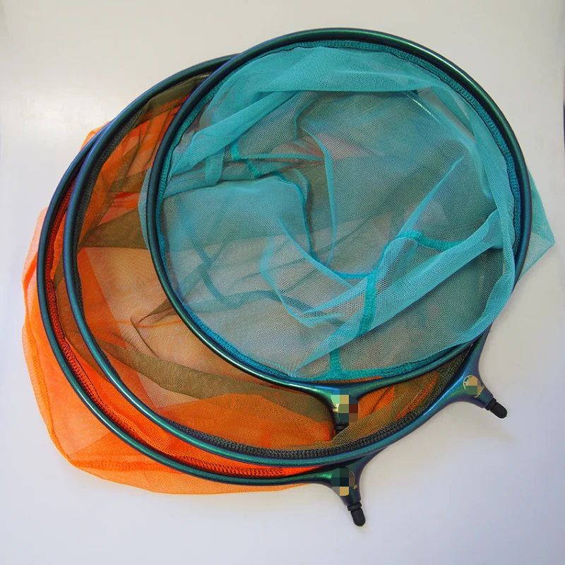 Color-changing ring net head, quick-drying net bag, 35/40 integrated ring net head, outdoor fishing net, fishing gear