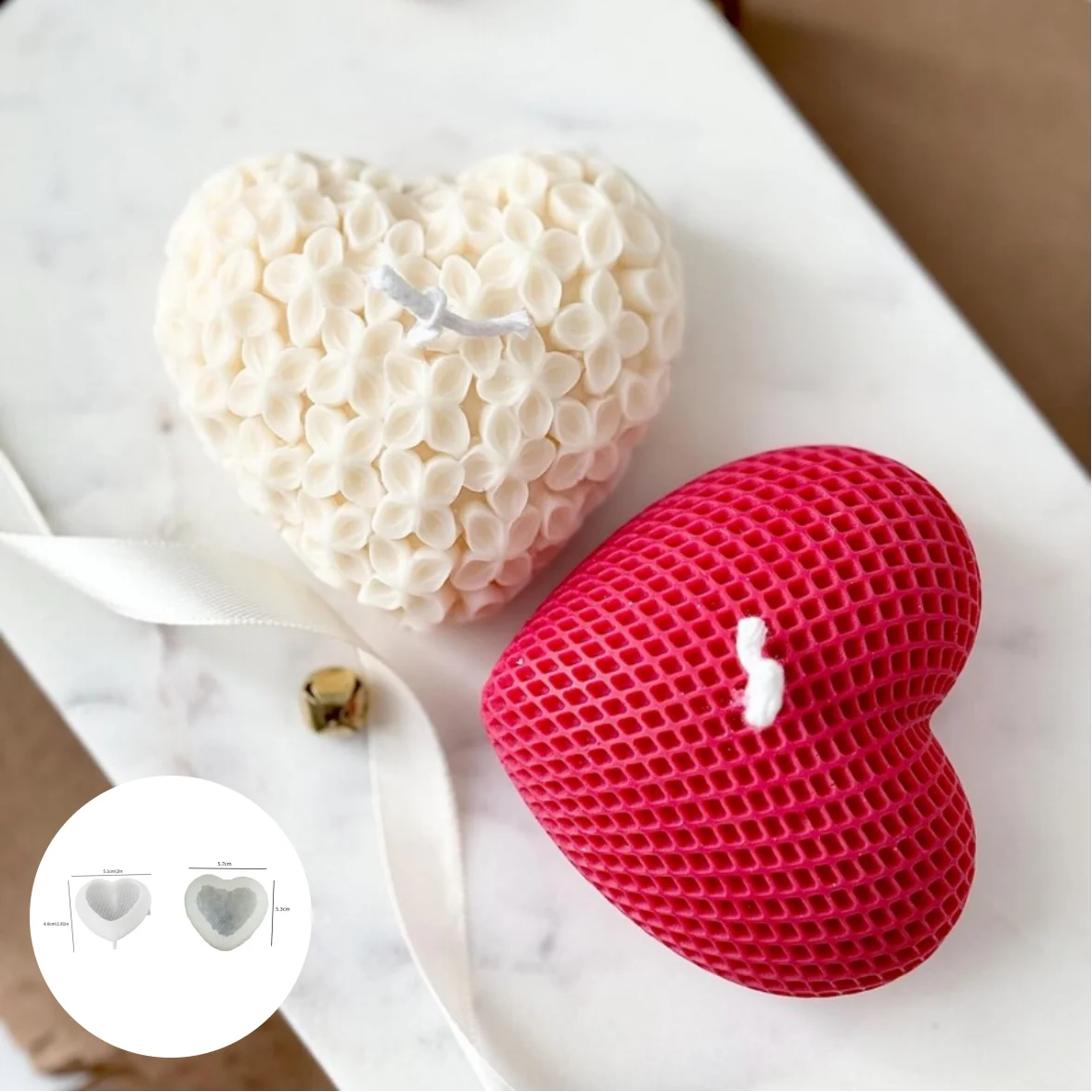Candle Fragrance Supplies - 2PCS Molde de Vela em Formato