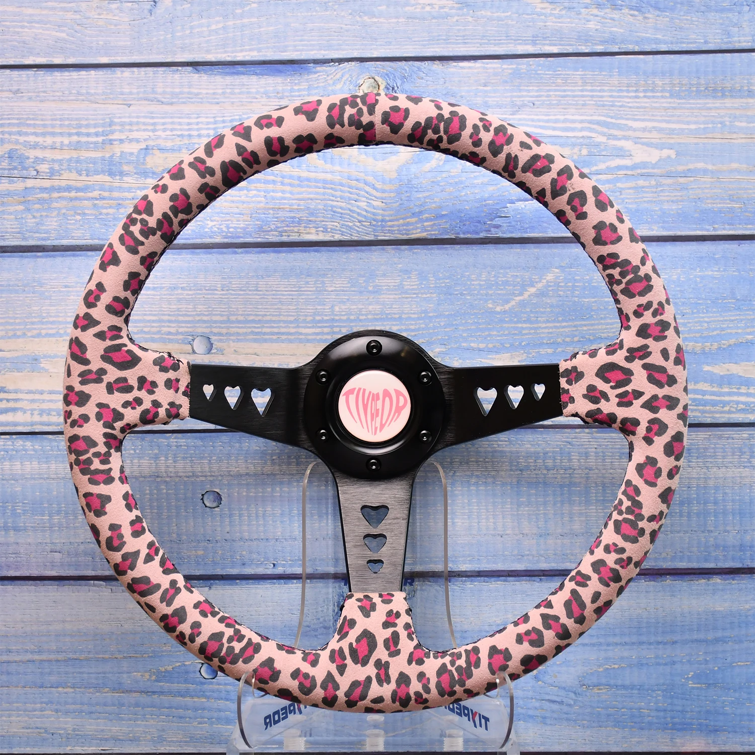 

Универсальный руль Tiypeor 350 мм с розовой опорой в форме сердца, высокое качество для гоночного стиля