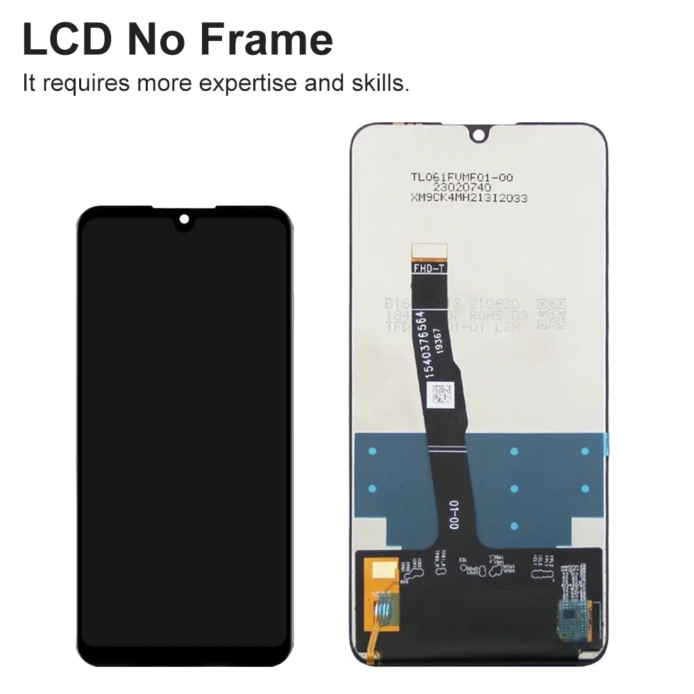 Zespół ekranu LCD P30 Lite do wyświetlacza LCD Huawei P30 lite MAR-LX1M MAR-AL00 z ekranem dotykowym i częścią zamienną ramki