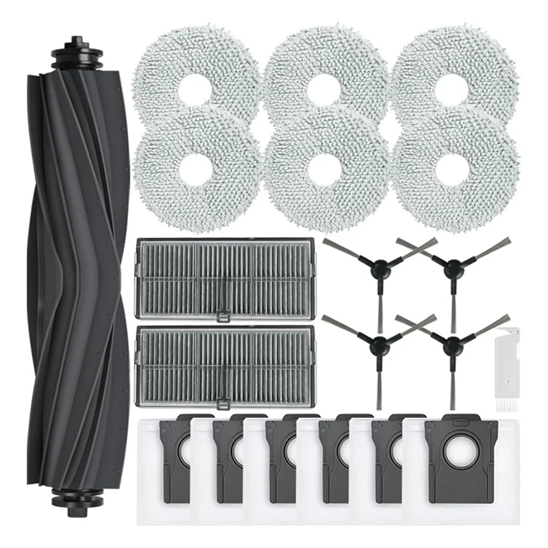 N18R Accessory Kit For Dreame L10s Pro Ultra Heat, Replacement Parts Main Brush, Dust Bags, Mop, Filters, Side Brush