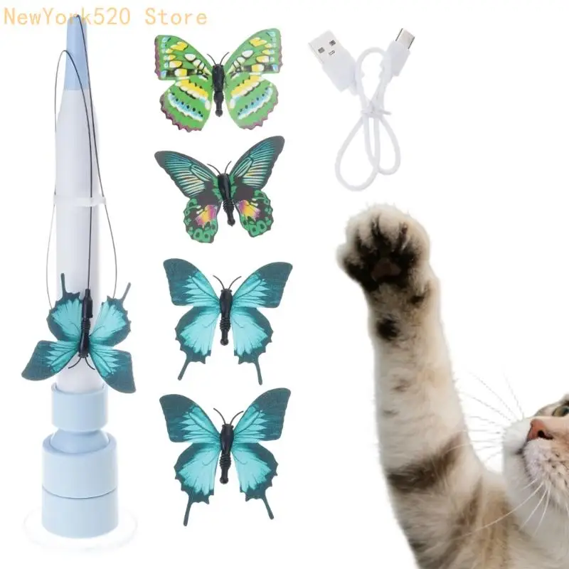 

Automatic Teasing Motion Electric Cats Wand Strong Suction for Simple Operations Cats Active and Happy N84C