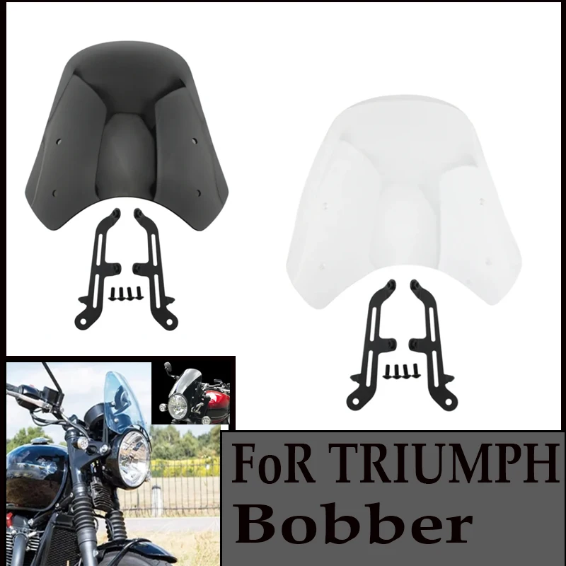 

For Triumph Bonneville T100 T120 2016 2017 2018 2019 2020 Accessories Motorcycle Flyscreen Windshield Windscreen Wind Deflector