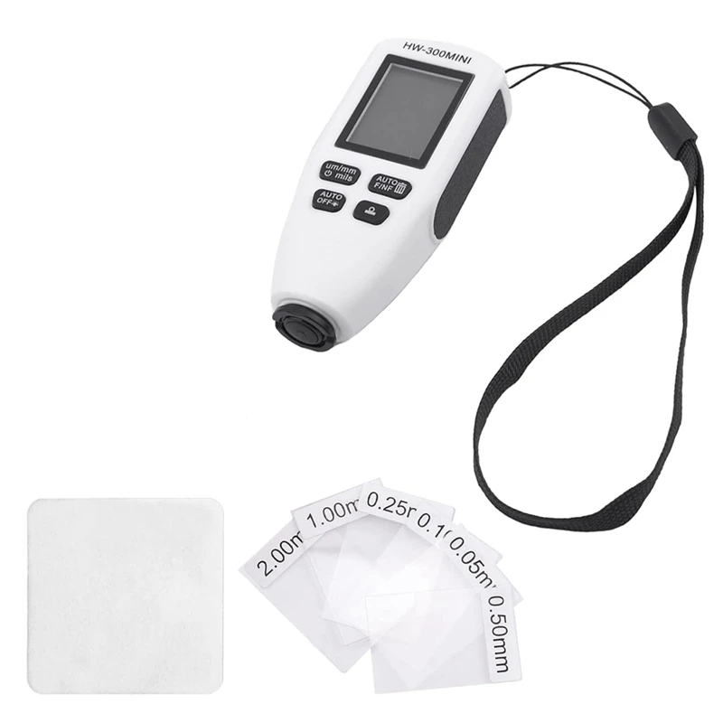 1 PCS White Paint Thickness Gauge Digital Meter Car Coating Thickness Meter For Automotive Coating