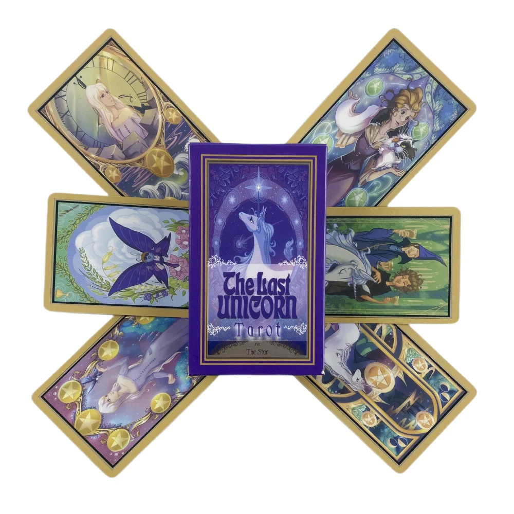 Gli ultimi tarocchi unicorno A 78 Deck Oracle English Visions divinazione Edition Borad Playing Games