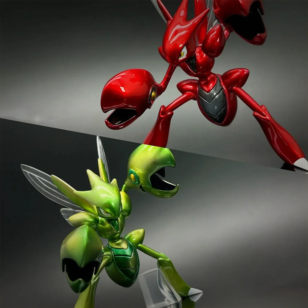 

9cm/3.54inch Anime Pokemon Scizor Figure Mantis Action Figure PVC Statue Desktop Ornament Collection Model Toys Gifts