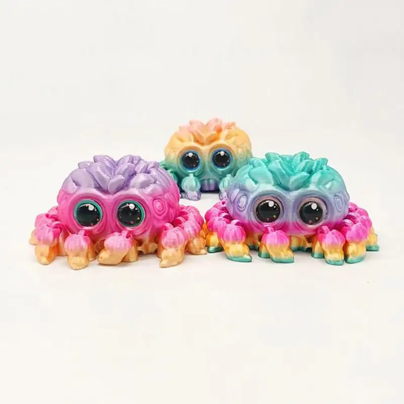 New 3D Printing Cute Spider Decorations Biomimetic Animals Movable Joints Home Decorations Desktop Decorations Gifts